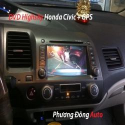 Phương đông Auto DVD Highsky honda Civic 2007 + GPS + Camera hồng ngoại